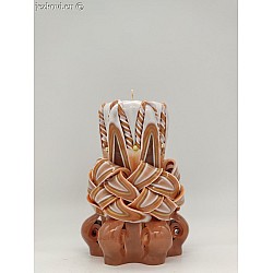 Ručně vyřezávaná svíčka 13 cm
