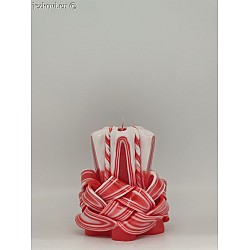 Ručně vyřezávaná svíčka 10 cm