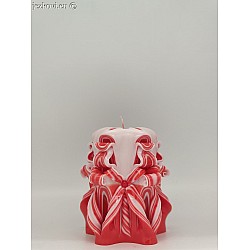 Ručně vyřezávaná svíčka 10 cm