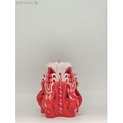 Ručně vyřezávaná svíčka 10 cm