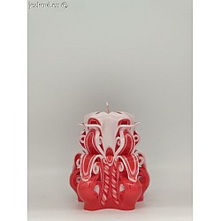 Ručně vyřezávaná svíčka 10 cm