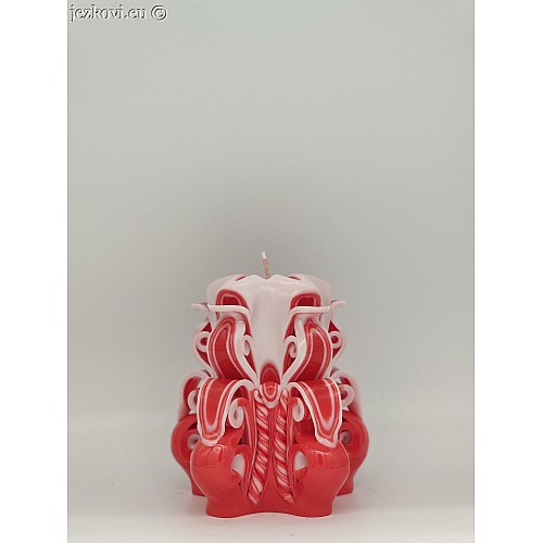 Ručně vyřezávaná svíčka 10 cm