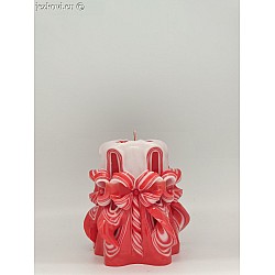 Ručně vyřezávaná svíčka 10 cm