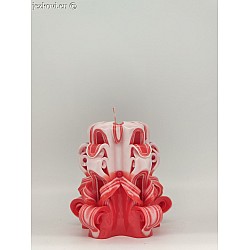 Ručně vyřezávaná svíčka 10 cm