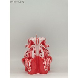 Ručně vyřezávaná svíčka 10 cm