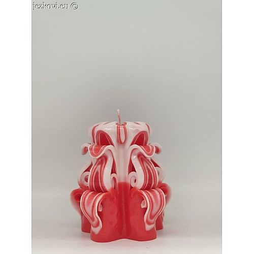 Ručně vyřezávaná svíčka 10 cm