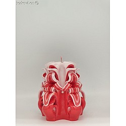 Ručně vyřezávaná svíčka 10 cm