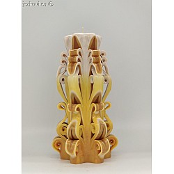 Ručně vyřezávaná svíčka 17 cm