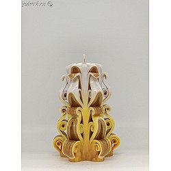 Ručně vyřezávaná svíčka 13 cm