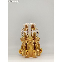 Ručně vyřezávaná svíčka 13 cm