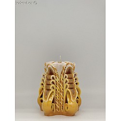 Ručně vyřezávaná svíčka 10 cm