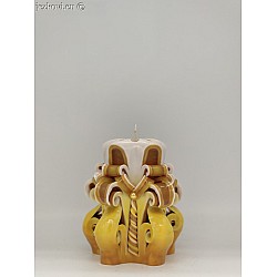 Ručně vyřezávaná svíčka 10 cm