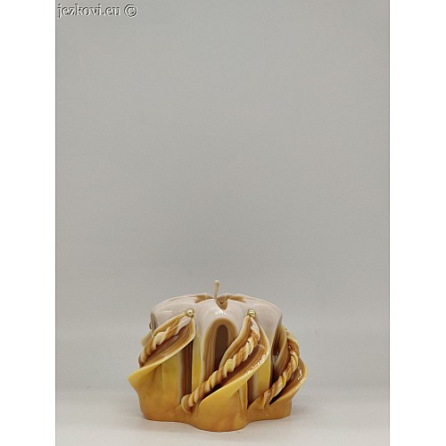 Ručně vyřezávaná svíčka 5 cm