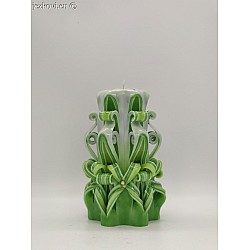 Ručně vyřezávaná svíčka 13 cm