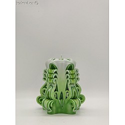 Ručně vyřezávaná svíčka 10 cm