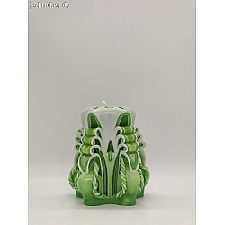 Ručně vyřezávaná svíčka 10 cm