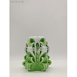 Ručně vyřezávaná svíčka 10 cm