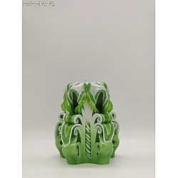 Ručně vyřezávaná svíčka 10 cm