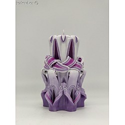 Ručně vyřezávaná svíčka 13 cm