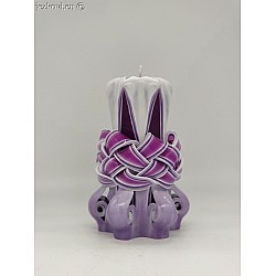 Ručně vyřezávaná svíčka 13 cm