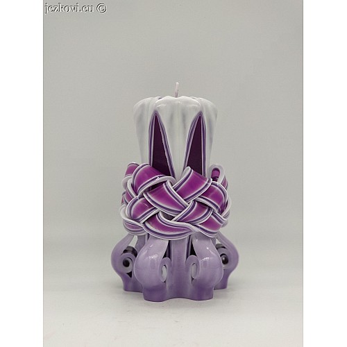 Ručně vyřezávaná svíčka 13 cm