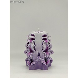 Ručně vyřezávaná svíčka 10 cm