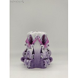 Ručně vyřezávaná svíčka 10 cm