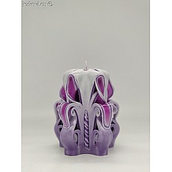 Ručně vyřezávaná svíčka 10 cm