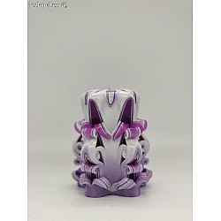 Ručně vyřezávaná svíčka 10 cm