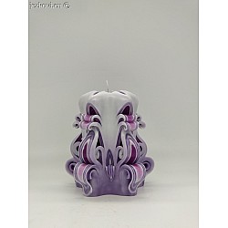 Ručně vyřezávaná svíčka 10 cm