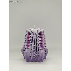 Ručně vyřezávaná svíčka 10 cm