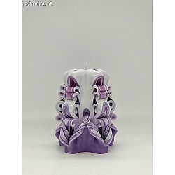 Ručně vyřezávaná svíčka 10 cm