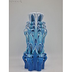 Ručně vyřezávaná svíčka 20 cm