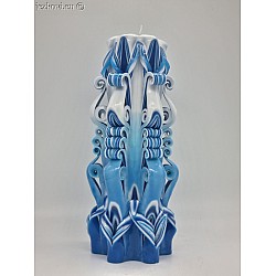 Ručně vyřezávaná svíčka 20 cm