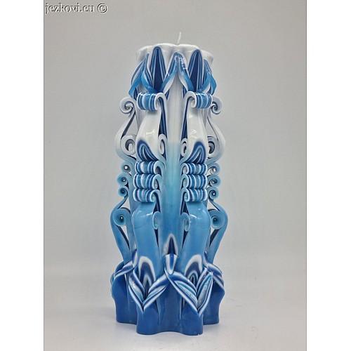 Ručně vyřezávaná svíčka 20 cm