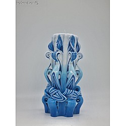 Ručně vyřezávaná svíčka 17 cm