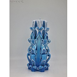 Ručně vyřezávaná svíčka 17 cm