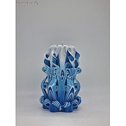 Ručně vyřezávaná svíčka 13 cm