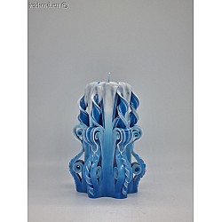 Ručně vyřezávaná svíčka 13 cm