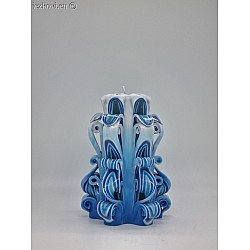 Ručně vyřezávaná svíčka 13 cm