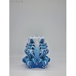 Ručně vyřezávaná svíčka 10 cm