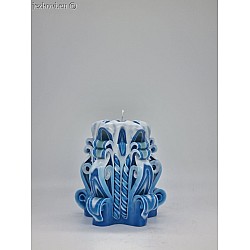 Ručně vyřezávaná svíčka 10 cm