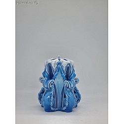 Ručně vyřezávaná svíčka 10 cm