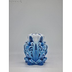 Ručně vyřezávaná svíčka 10 cm