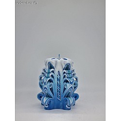 Ručně vyřezávaná svíčka 10 cm