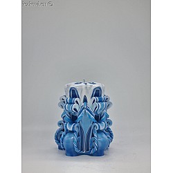 Ručně vyřezávaná svíčka 10 cm